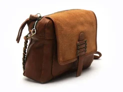 Pieces SAC PCBEA LEATHER CROSS BODY FC Marron Sacs Femme