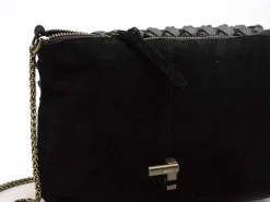 Pieces SAC PCBENNA LEATHER BRAIDED CROSSBODY FC Noir Sacs Femme
