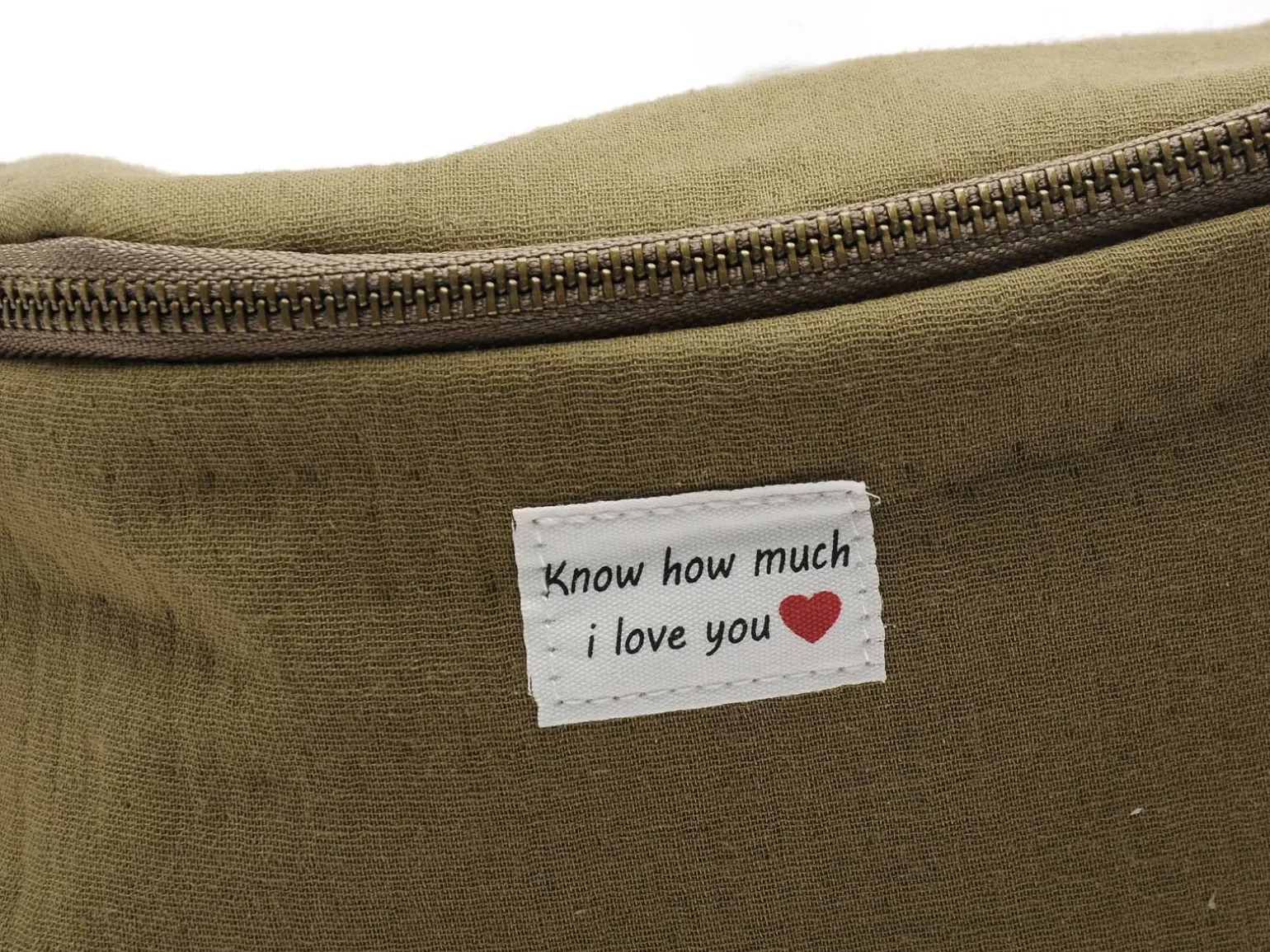 Pieces SAC PCJOLINE QUOTE BUMBAG FC Kaki Sacs Femme