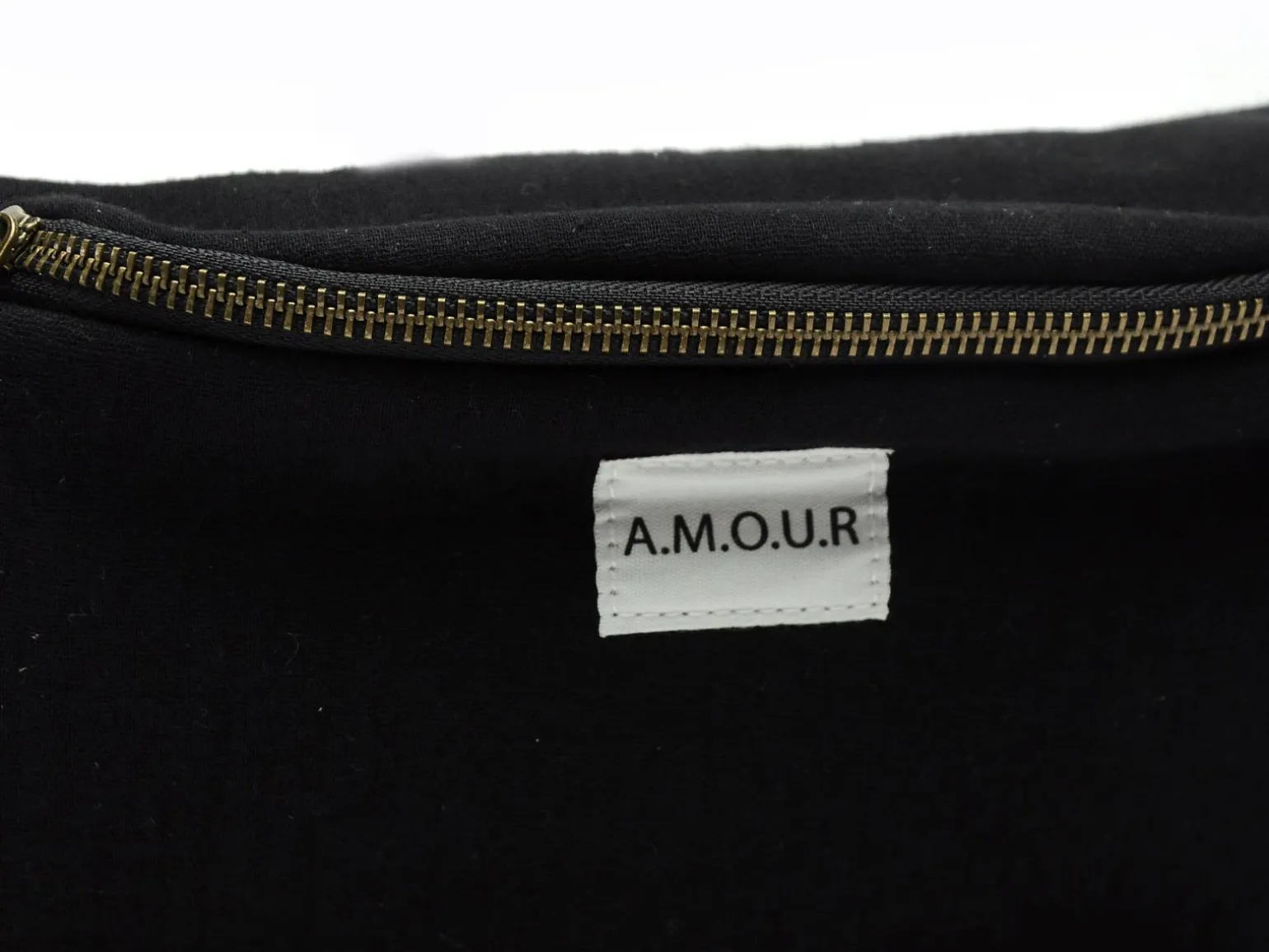 Pieces SAC PCJOLINE QUOTE BUMBAG FC Noir Sacs Femme