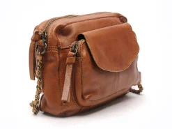 Pieces SAC PCNAINA LEATHER CROSS BODY FC NOOS Marron Sacs Femme