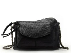 Pieces Sac PCNAINA LEATHER CROSS BODY FC NOOS Noir Sacs Femme