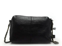 Pieces Sac PCNAINA LEATHER CROSS BODY FC NOOS Noir Sacs Femme