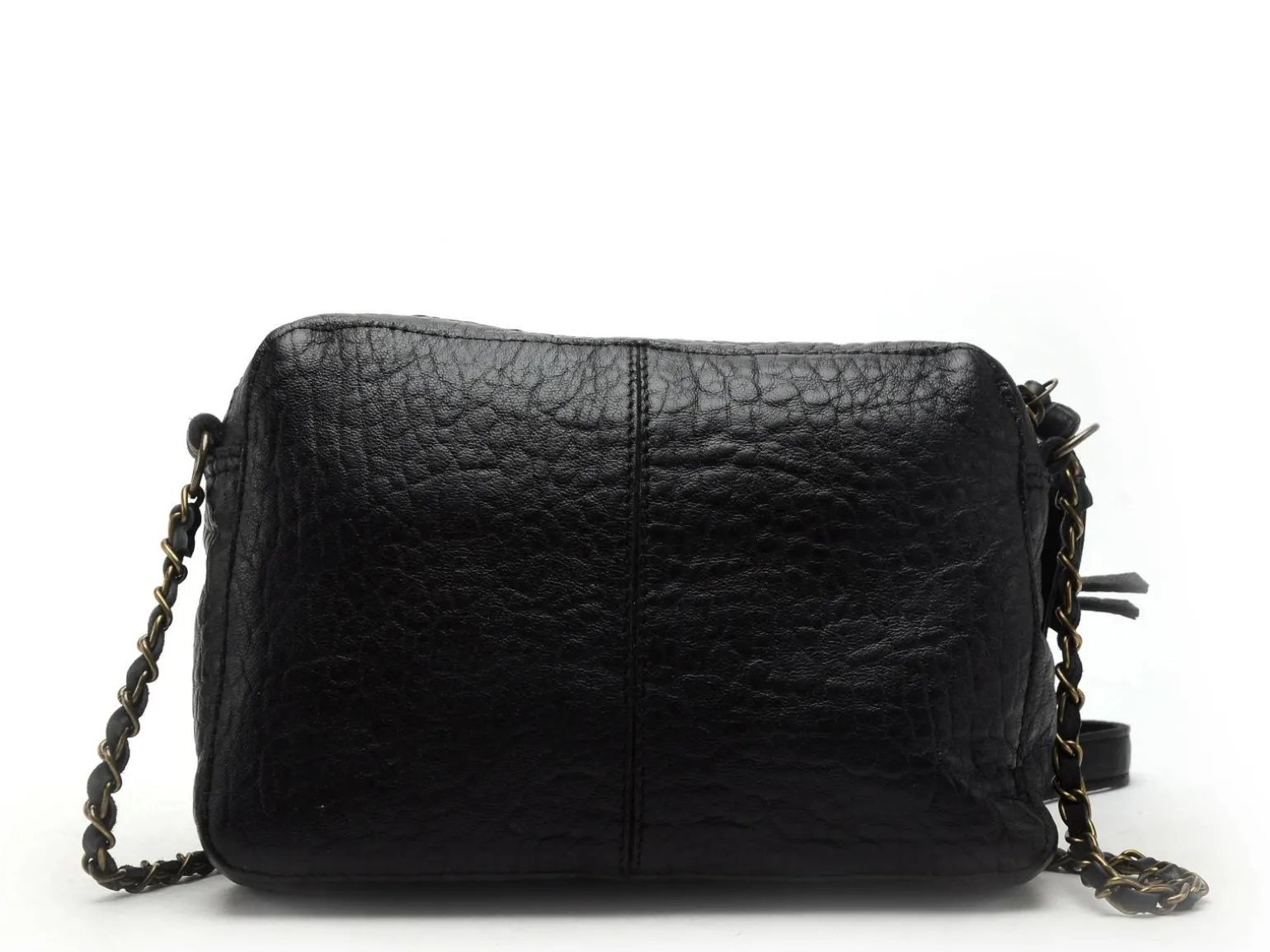 Pieces Sac PCNAINA LEATHER CROSS BODY FC NOOS Noir Sacs Femme