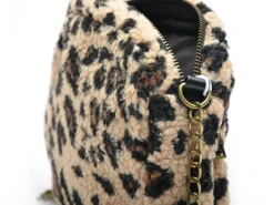 Pieces Sac PCNAINA TEDDY LEO CROSS BODY FC Beige Sacs Femme
