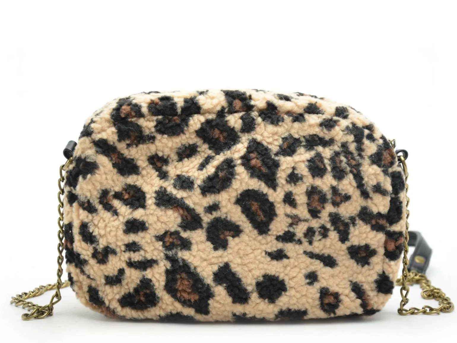 Pieces Sac PCNAINA TEDDY LEO CROSS BODY FC Beige Sacs Femme