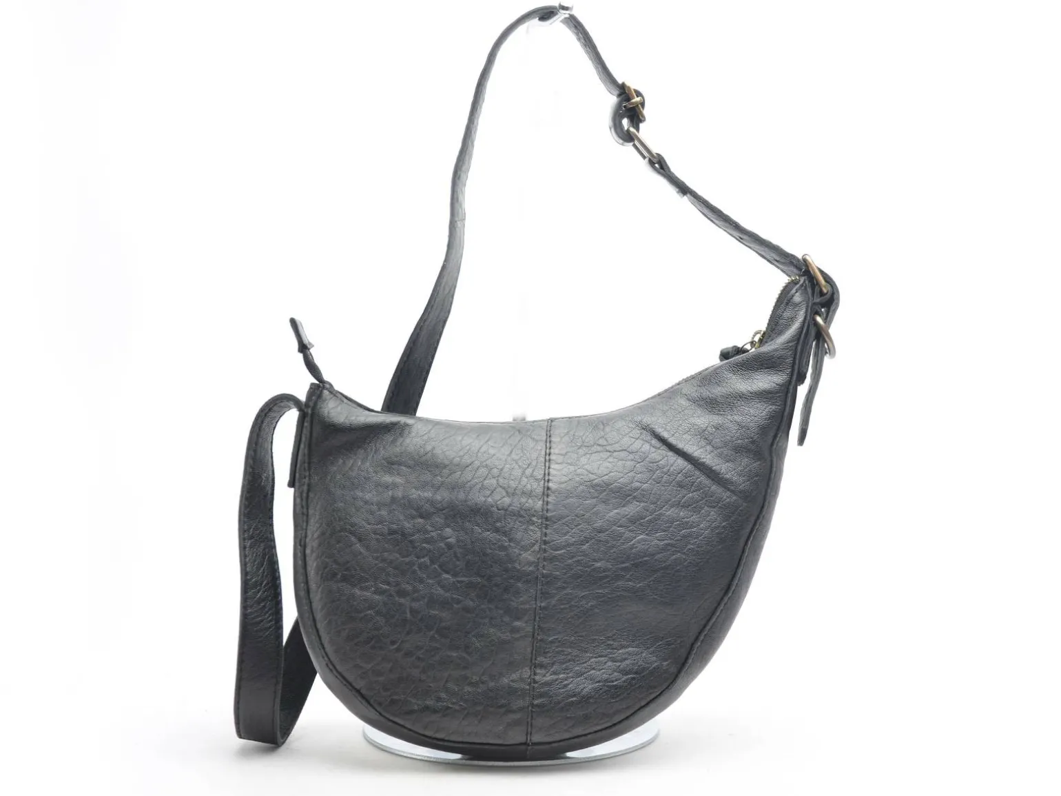 Pieces Sac PCSTINA LEATHER SHOULDER BAG FC Noir Sacs Femme
