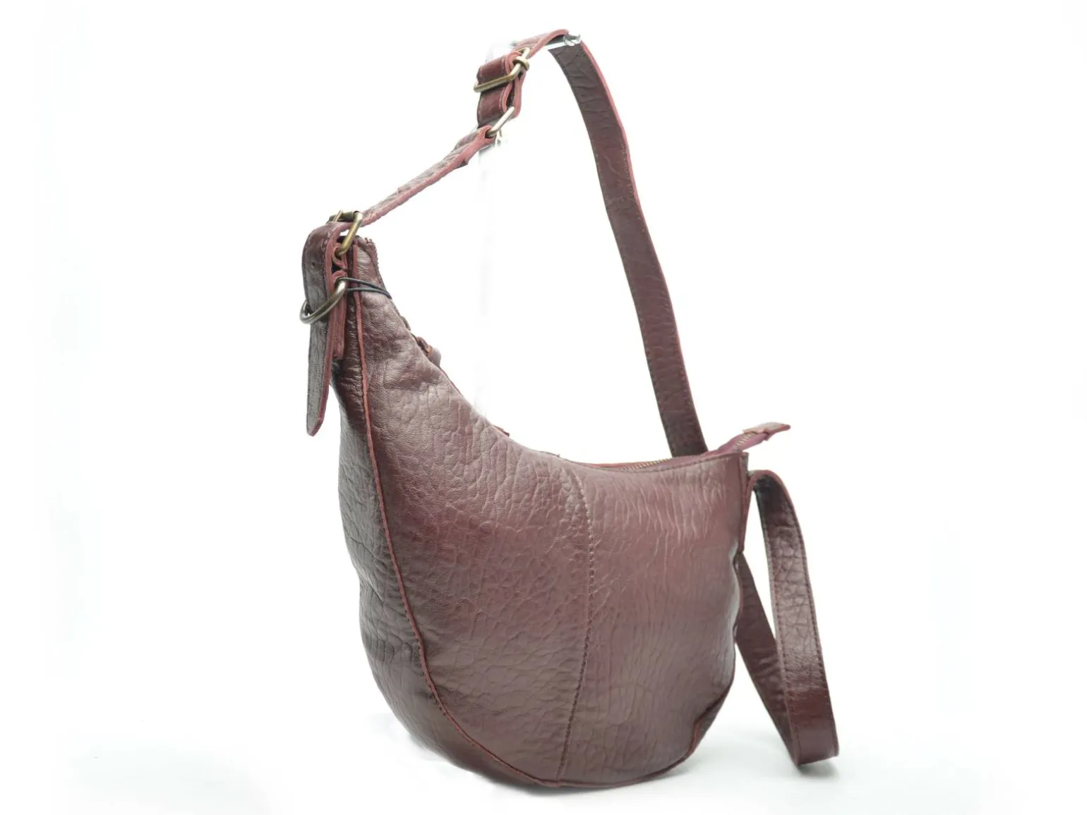 Pieces Sac PCSTINA LEATHER SHOULDER BAG FC Bordeaux Sacs Femme