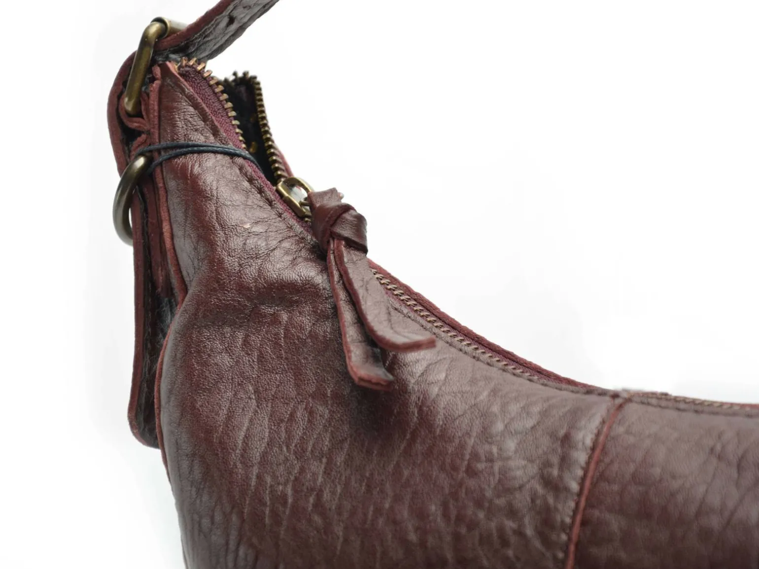 Pieces Sac PCSTINA LEATHER SHOULDER BAG FC Bordeaux Sacs Femme
