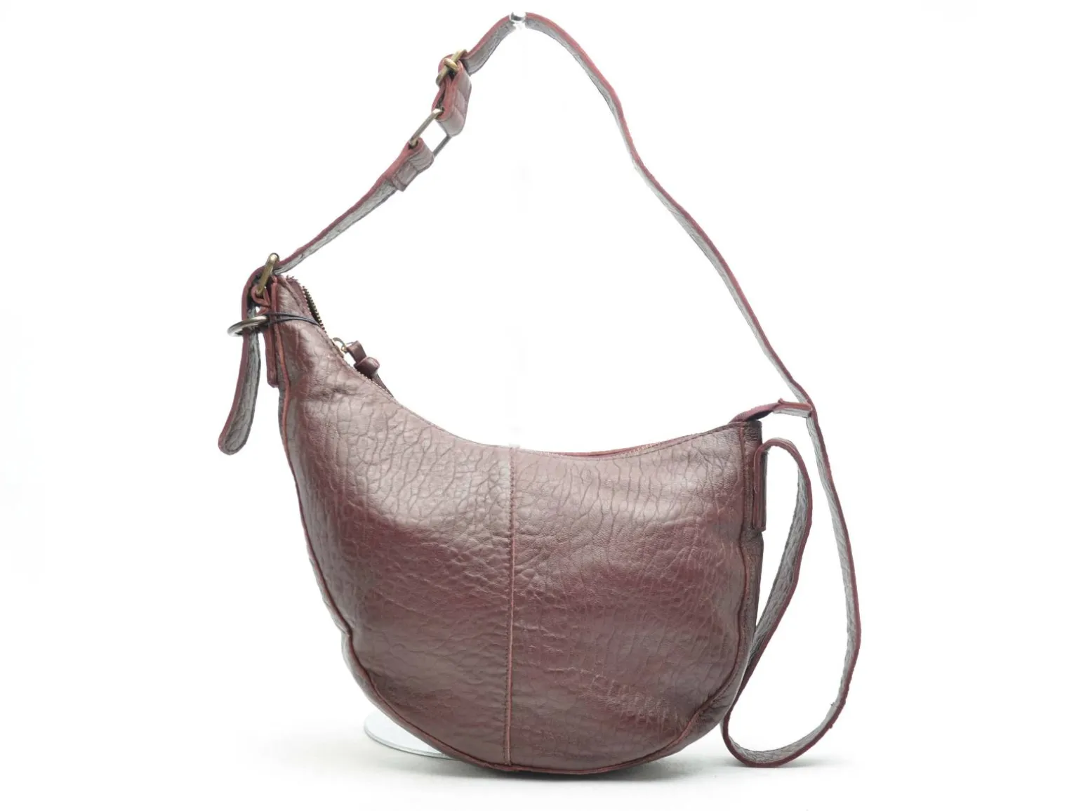 Pieces Sac PCSTINA LEATHER SHOULDER BAG FC Bordeaux Sacs Femme