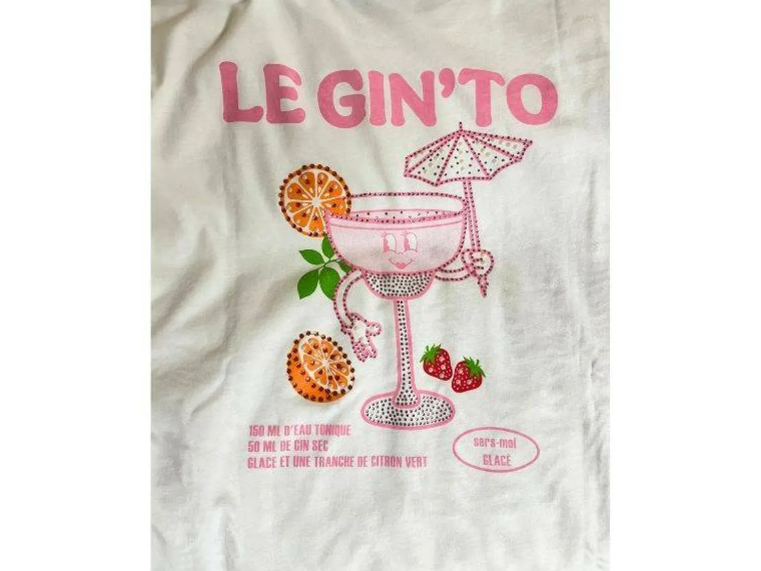 Pieces T-Shirt Blanc GRINK T-Shirts Femme