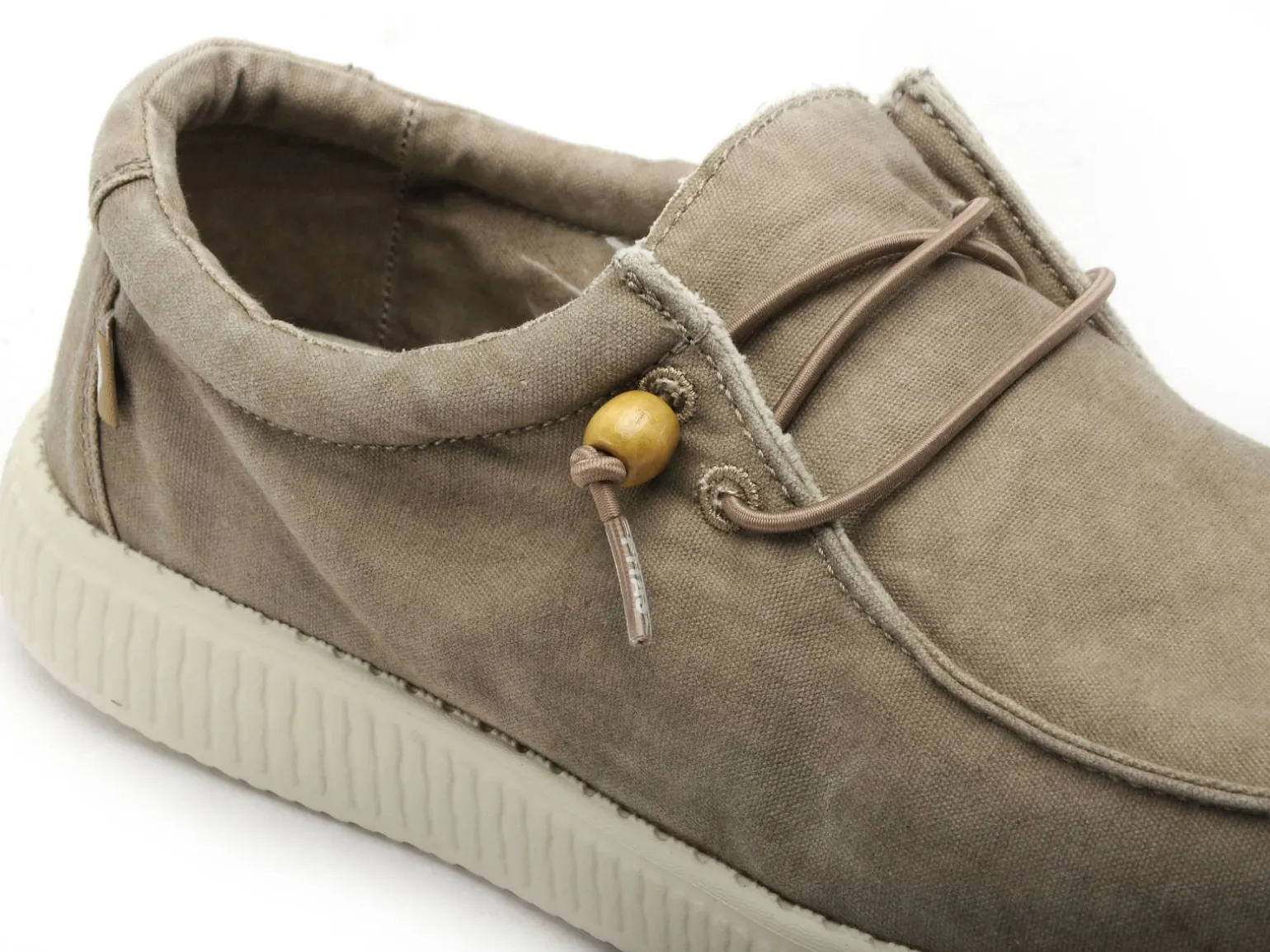 Pitas WALLABI WASHED Beige Mocassins Homme