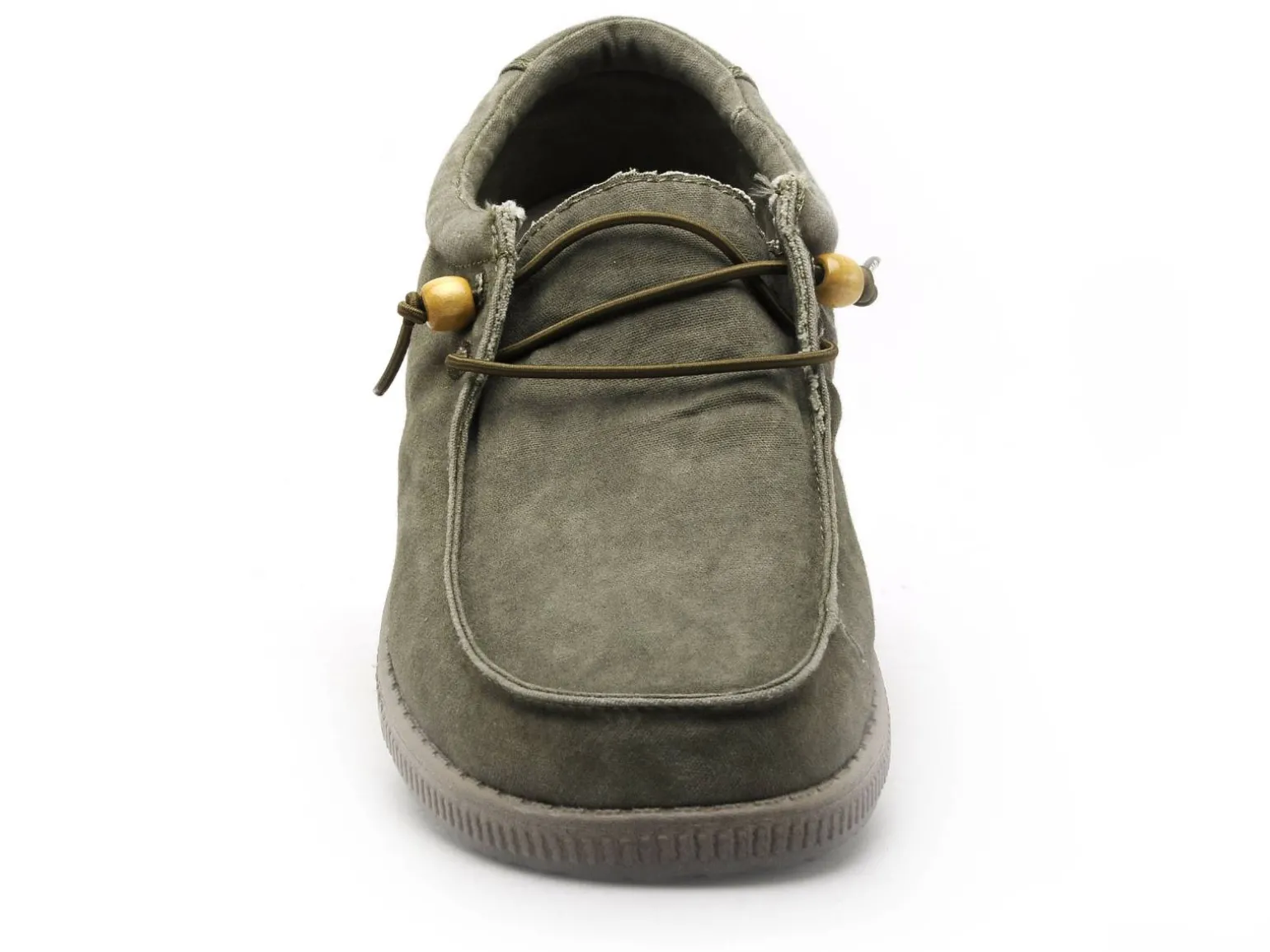 Pitas WALLABI WASHED Kaki Mocassins Homme
