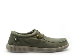 Pitas WALLABI WASHED Kaki Mocassins Homme