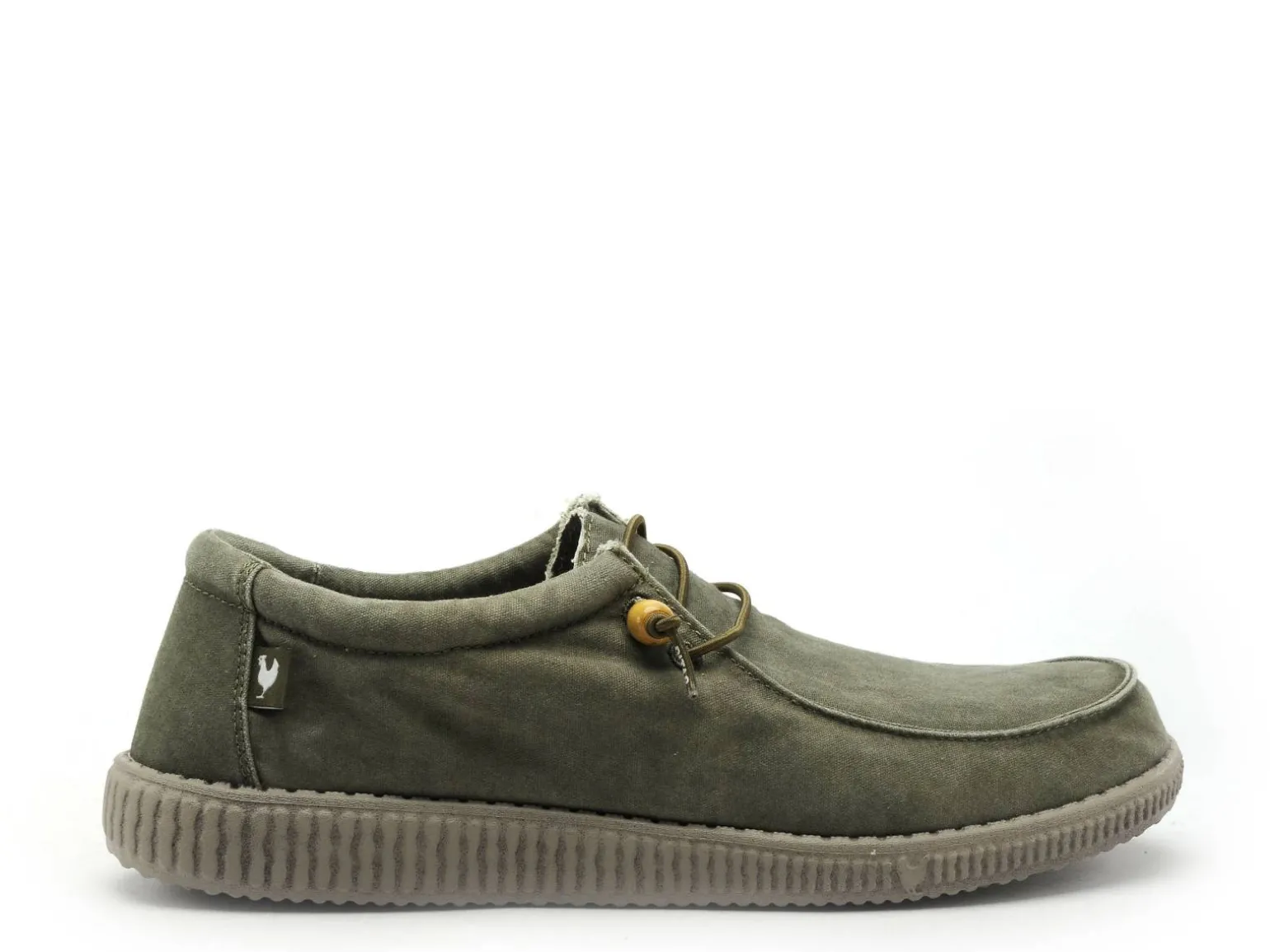 Pitas WALLABI WASHED Kaki Mocassins Homme