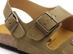 Plakton BAKU 186396 Kaki Sandales Plates Femme