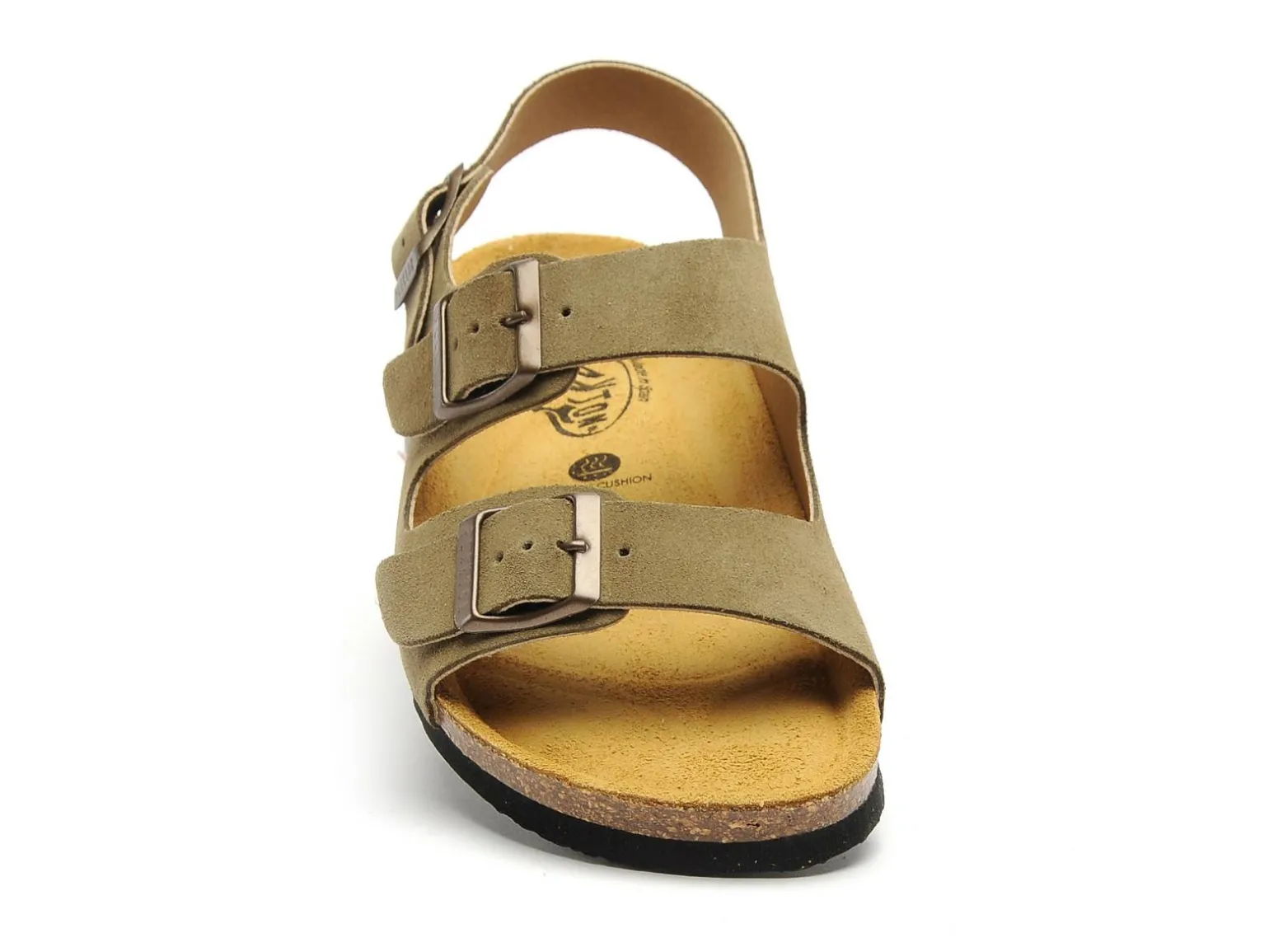 Plakton BAKU 186396 Kaki Sandales Plates Femme
