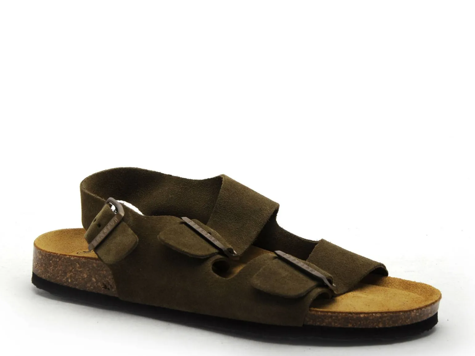 Plakton BAKU 185113 Kaki Sandales Plates Femme