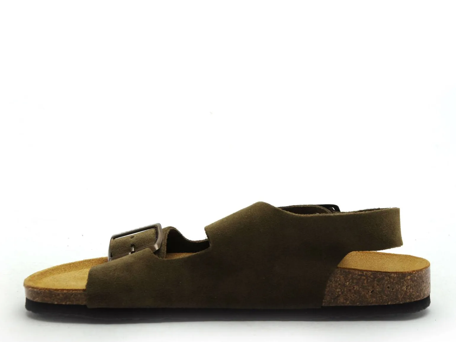 Plakton BAKU 185113 Kaki Sandales Plates Femme
