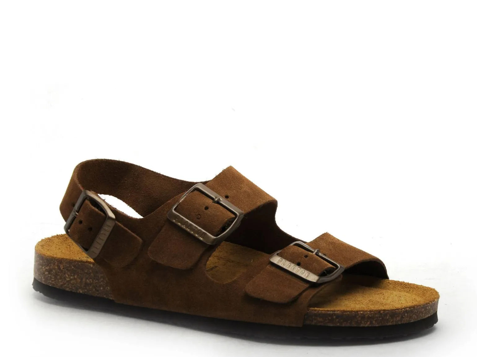 Plakton BAKU 185113 Marron Sandales Plates Femme