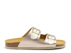 Plakton BETA 180010 Or Mules et Sabots Plats Femme