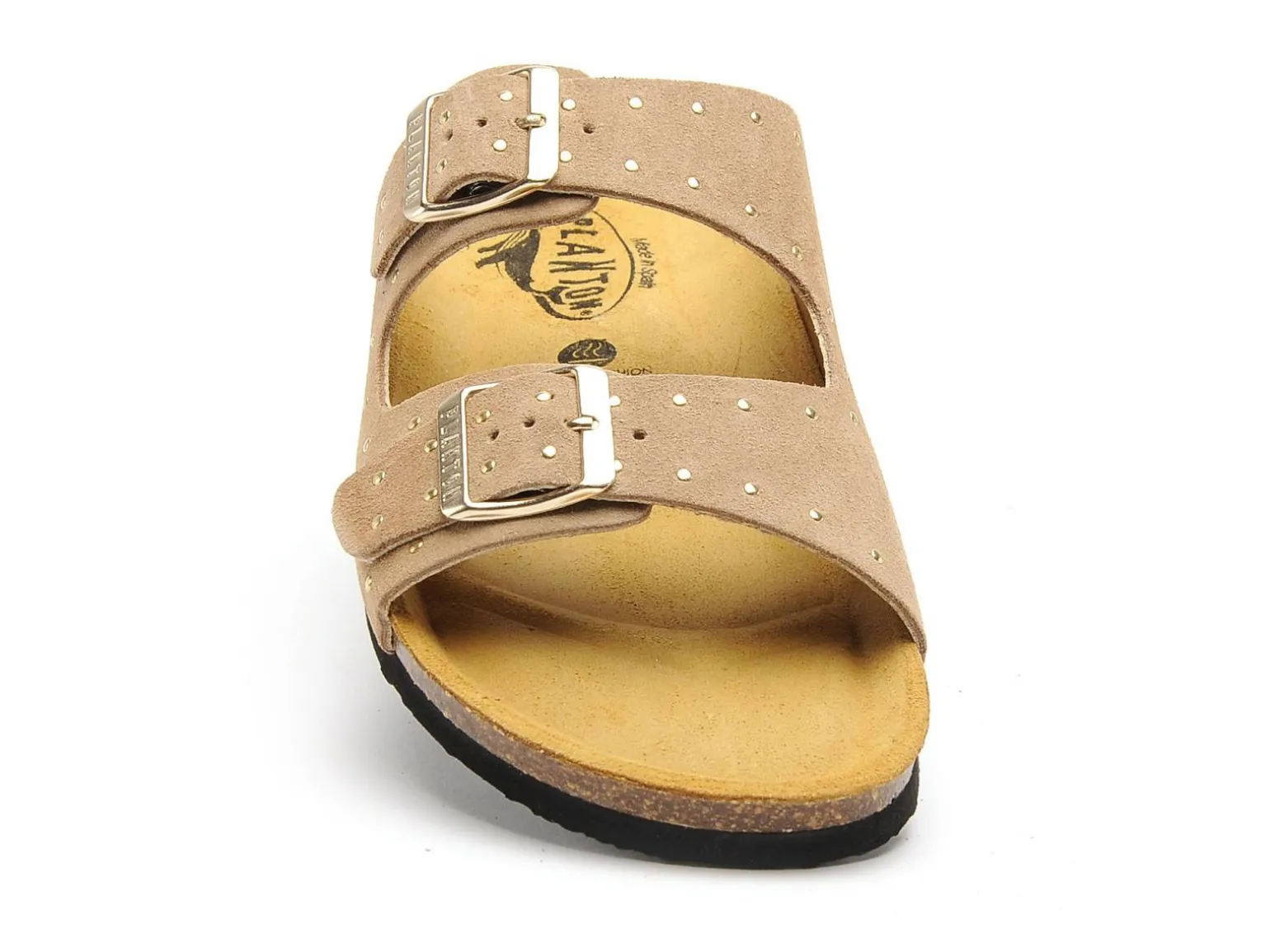 Plakton BETA RE 180010 Beige Mules et Sabots Plats Femme