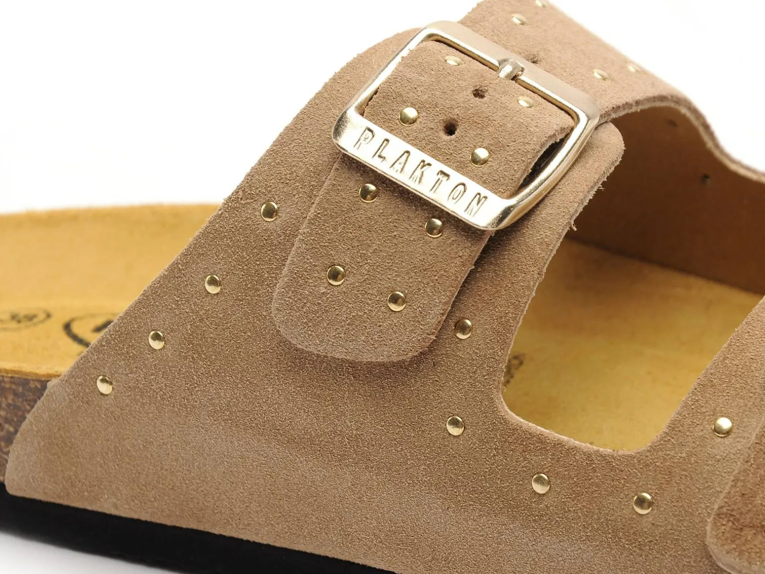 Plakton BETA RE 180010 Beige Mules et Sabots Plats Femme