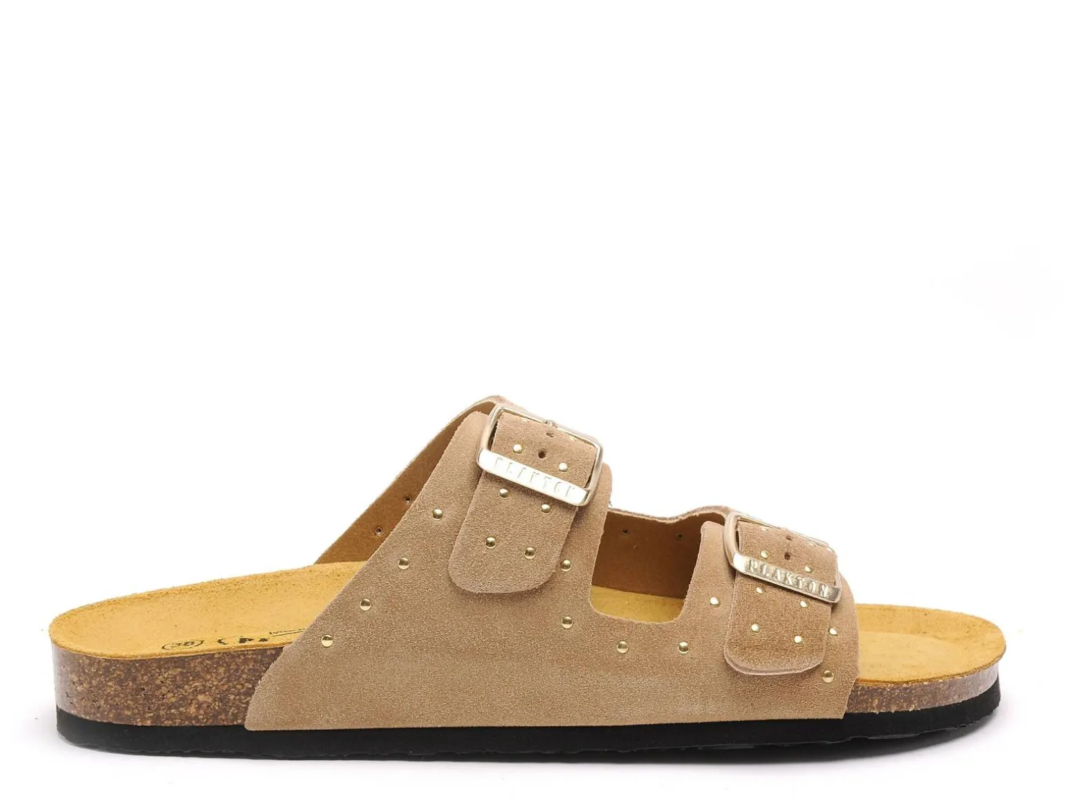 Plakton BETA RE 180010 Beige Mules et Sabots Plats Femme