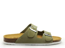 Plakton BETA 180010 Vert Mules et Sabots Plats Femme