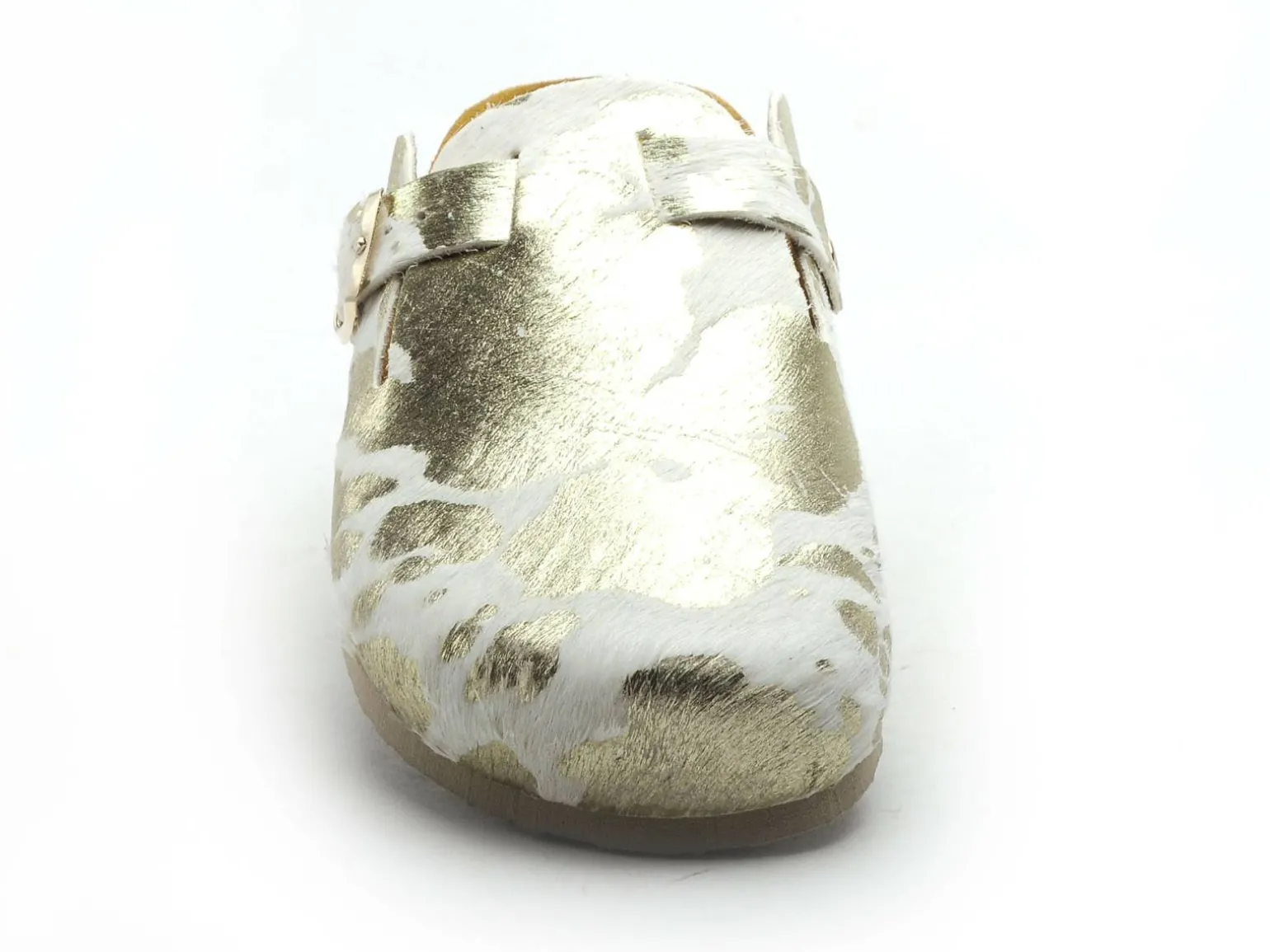 Plakton BLOG ANIMAL PRINT Blanc Mules et Sabots Plats Femme