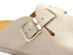 Plakton BLOGG 181539 Beige Mules et Sabots Plats Femme