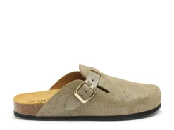 Plakton BLOGG 181539 Kaki Mules et Sabots Plats Femme