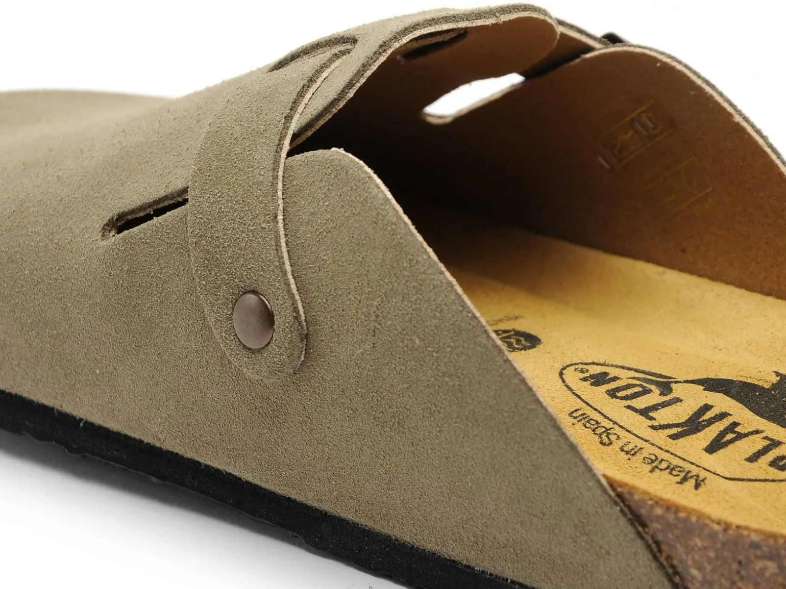 Plakton BLOGG 181539 Kaki Mules et Sabots Plats Femme