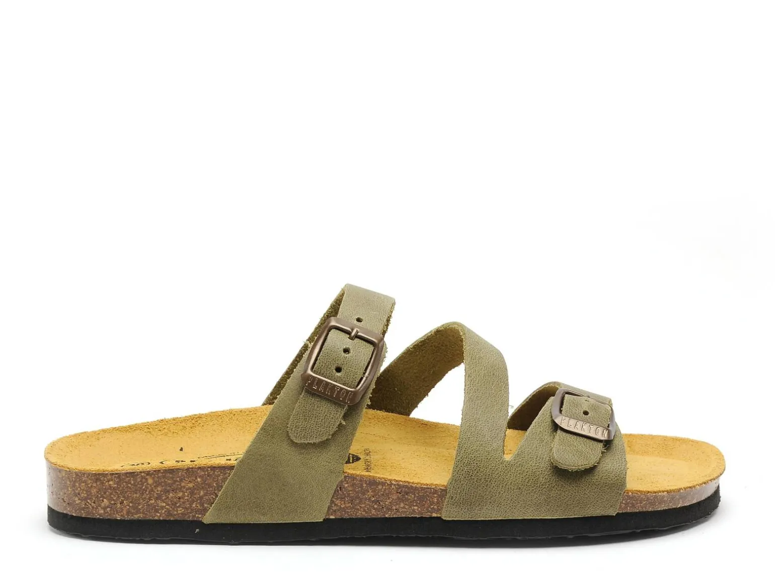Plakton BOLINO 181210 Vert Mules et Sabots Plats Femme