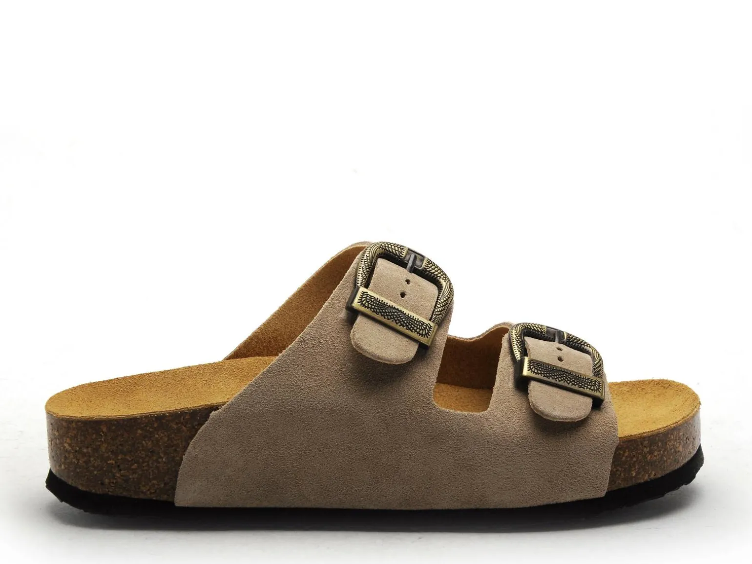 Plakton CP BETA OUEST 340010 Beige Mules et Sabots Plats Femme