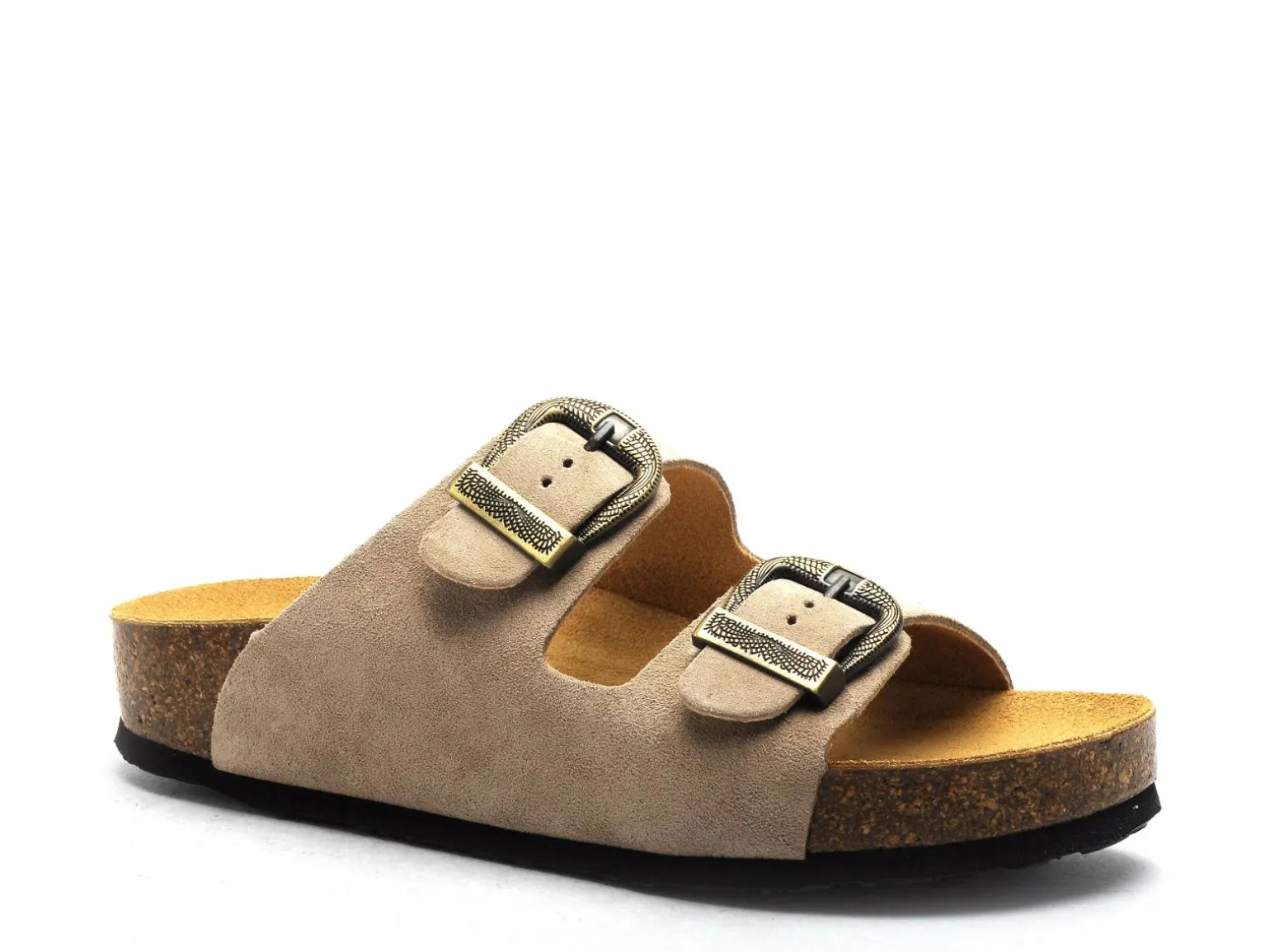 Plakton CP BETA OUEST 340010 Beige Mules et Sabots Plats Femme