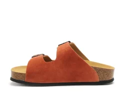 Plakton CP BETA 340010 Rouge Mules et Sabots Plats Femme