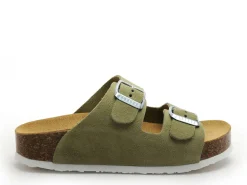 Plakton CP BETA 340010 Vert Mules et Sabots Plats Femme