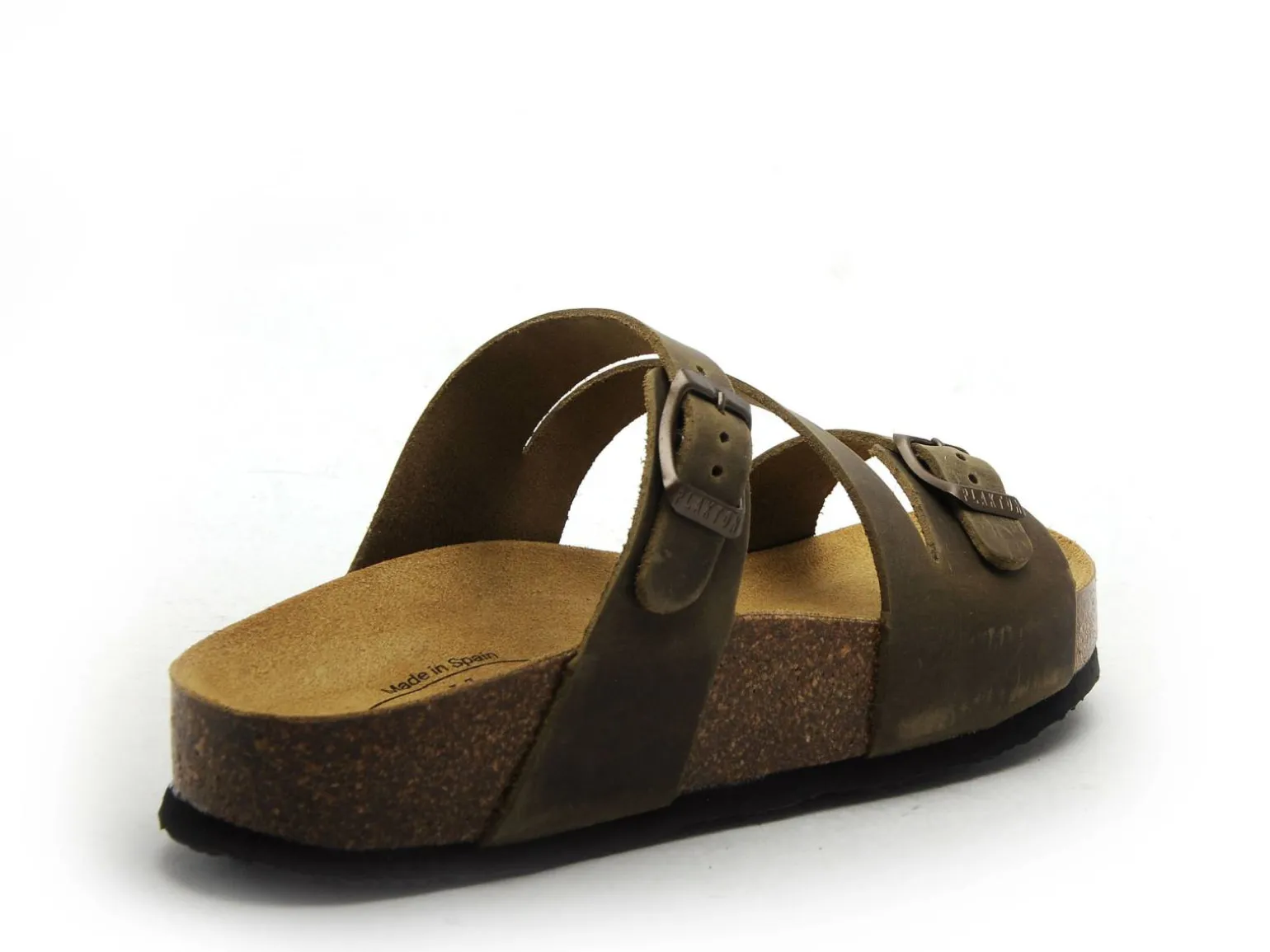 Plakton CP BOLINO 341210 Kaki Mules et Sabots Plats Femme