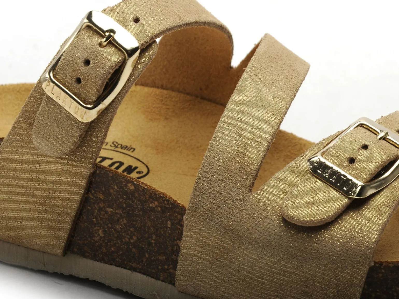 Plakton CP BOLINO 341210 Or Mules et Sabots Plats Femme