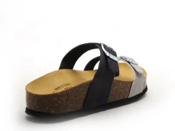 Plakton CP BOMBAY 341032 Bleu Mules et Sabots Plats Femme