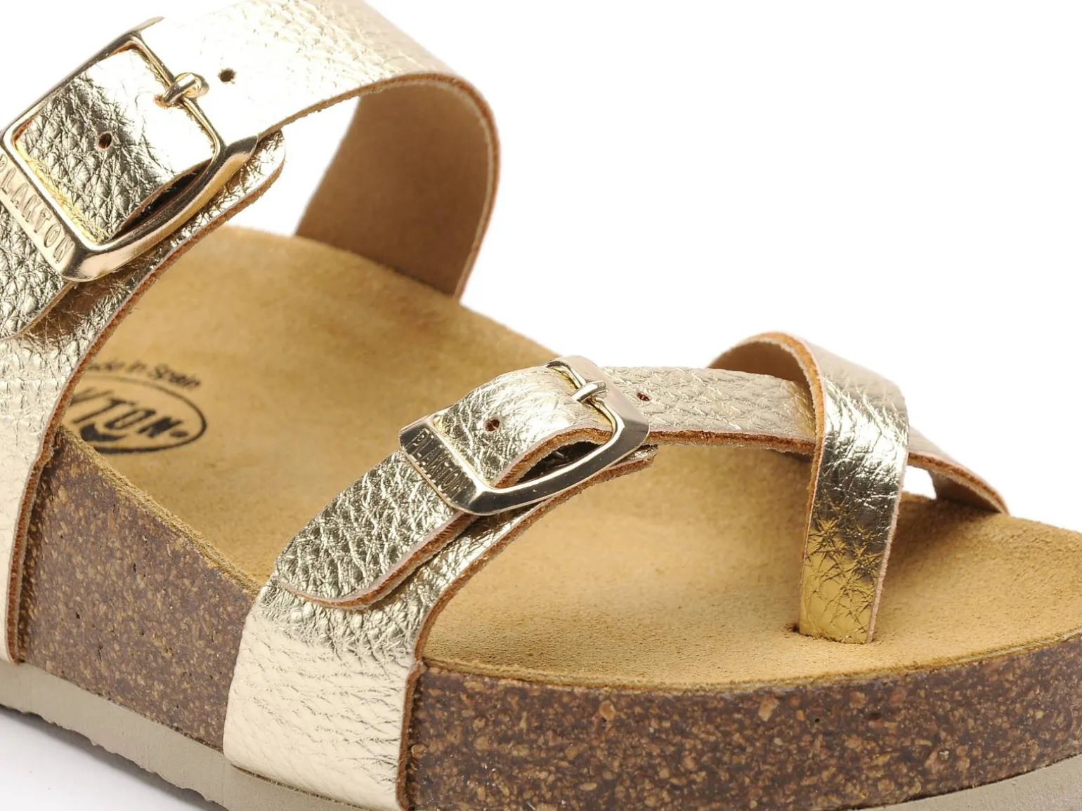 Plakton CP BOMBAY 341032 Or Mules et Sabots Plats Femme