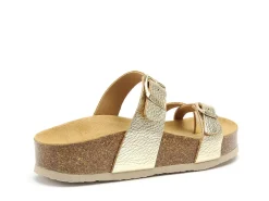 Plakton CP BOMBAY 341032 Or Mules et Sabots Plats Femme