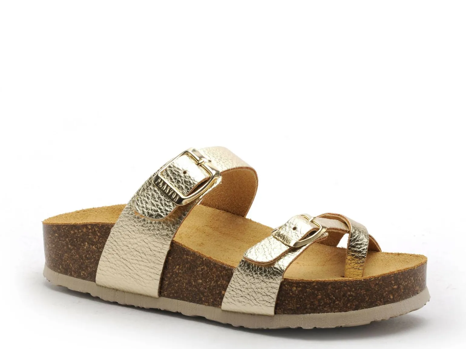 Plakton CP BOMBAY 341032 Or Mules et Sabots Plats Femme