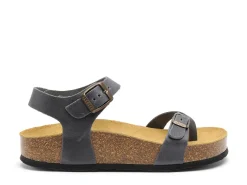 Plakton CP ZOMBA 341016 Bleu Sandales Plates Femme