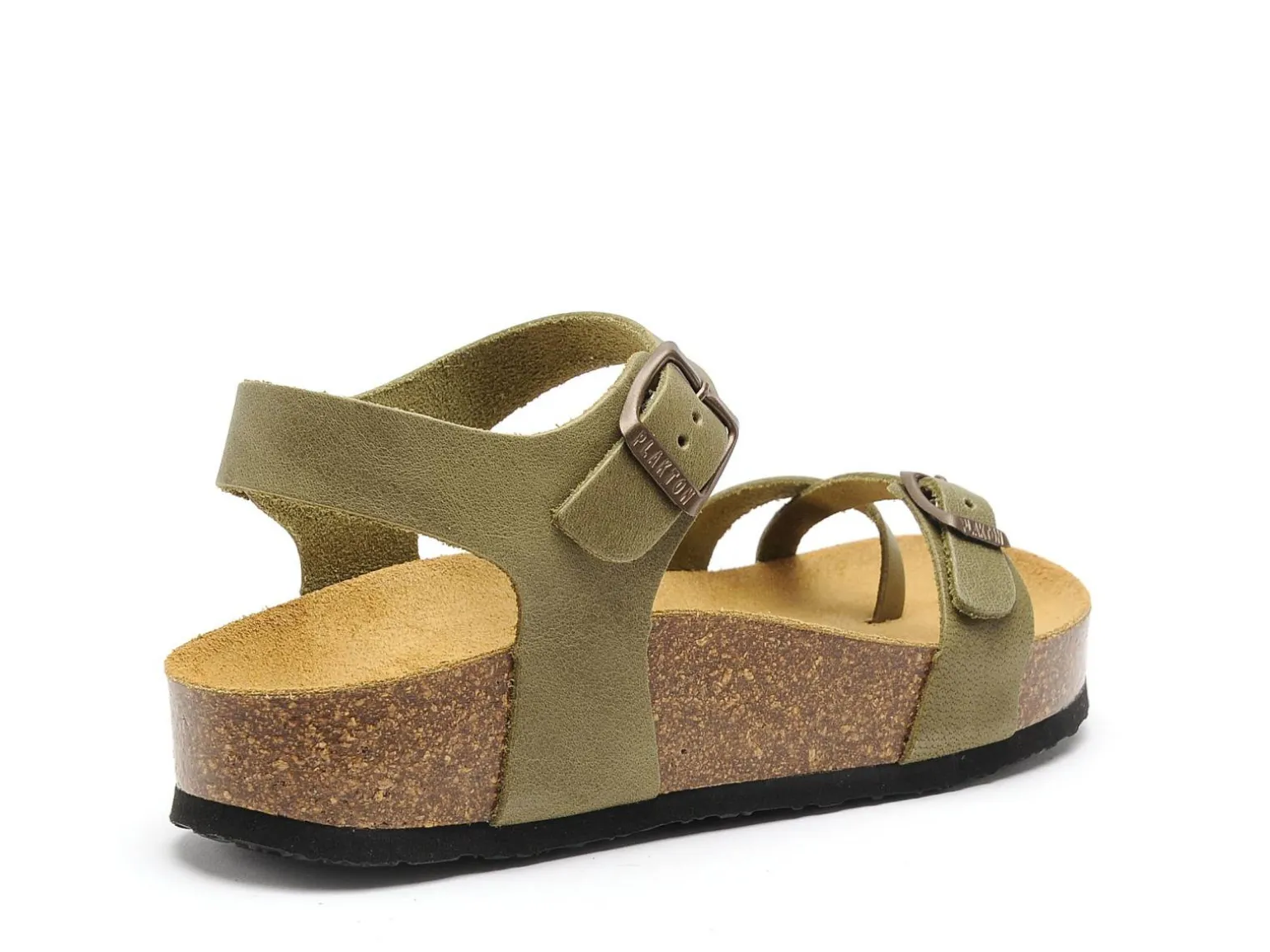 Plakton CP ZOMBA 341016 Kaki Sandales Plates Femme