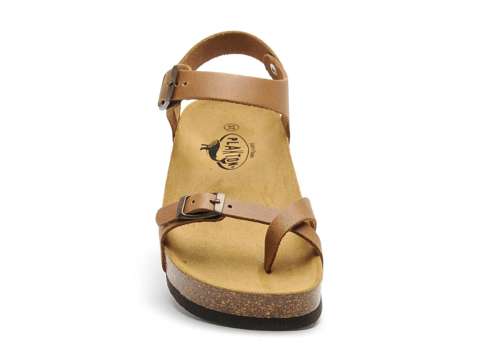 Plakton CP ZOMBA 341016 Marron Sandales Plates Femme