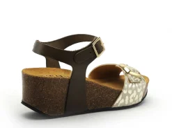 Plakton SO KEEP 876123 Kaki Sandales à Talons Femme