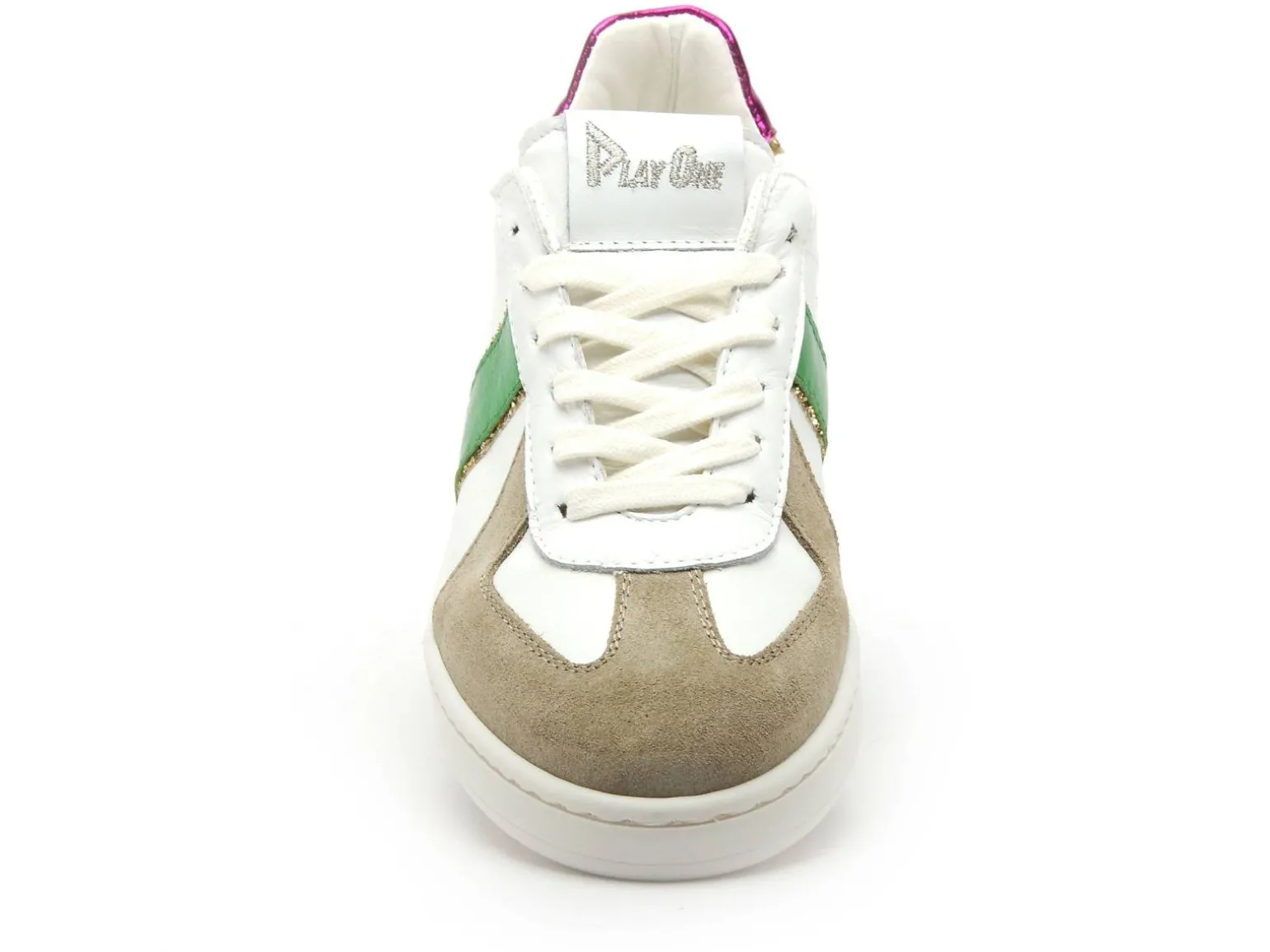Play One REACTION 28 Blanc Baskets Basses Femme