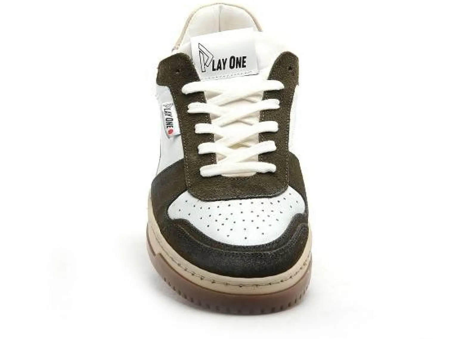 Play One SHARK Kaki Baskets Basses Homme